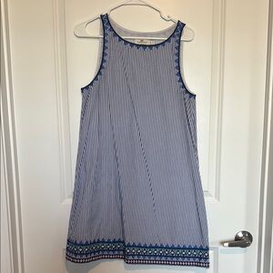 Vineyard Vines Blue and White Striped Sleeveless Dress